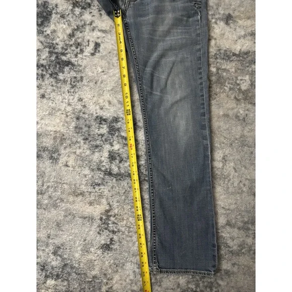 BKE Carter‎ Straight Size 30S Mens Distressed Denim Blue Jeans 31" Inseam Buckle - Picture 12 of 16